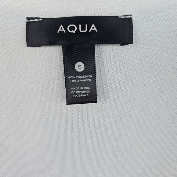 AQUA WOMEN'S Pastel Tie-Dye Wrap Dress STRETCH V NECK RUCHED Sz S - Picture 6 of 6